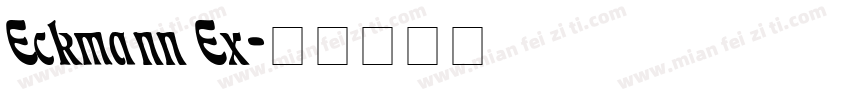 Eckmann Ex字体转换